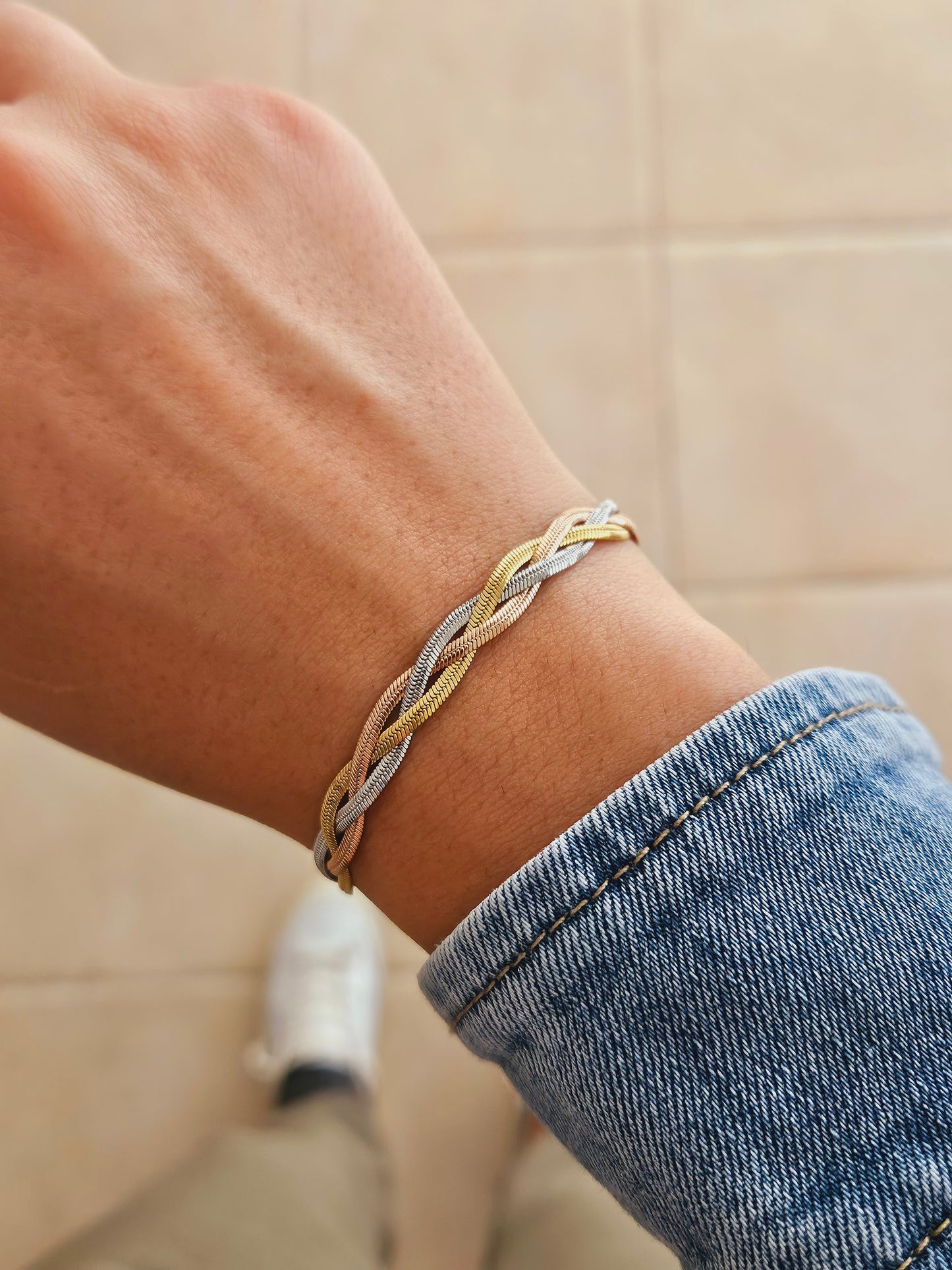 Bracciale Intreccio 3 ori