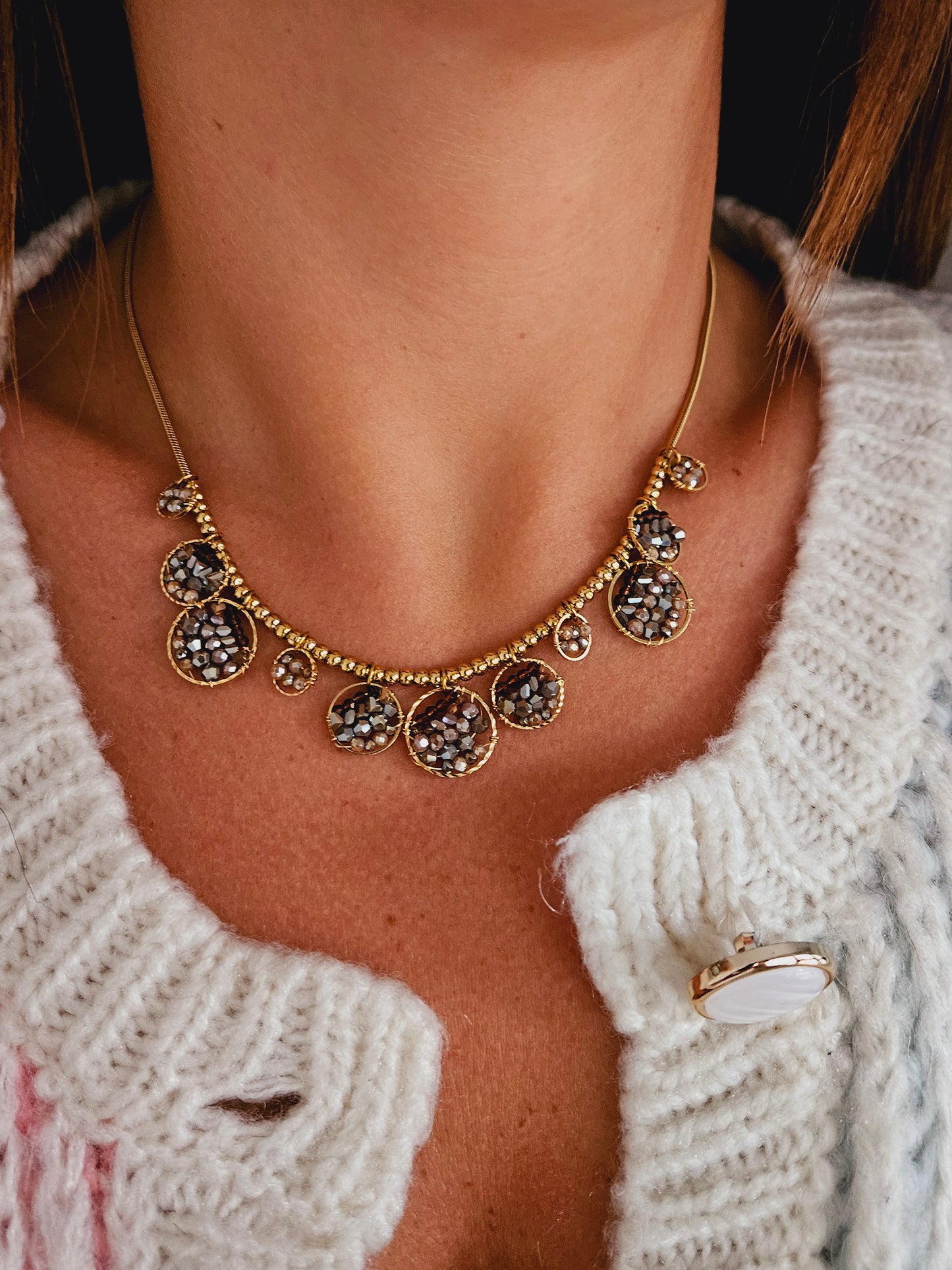 Collana Sfere di Cristallo