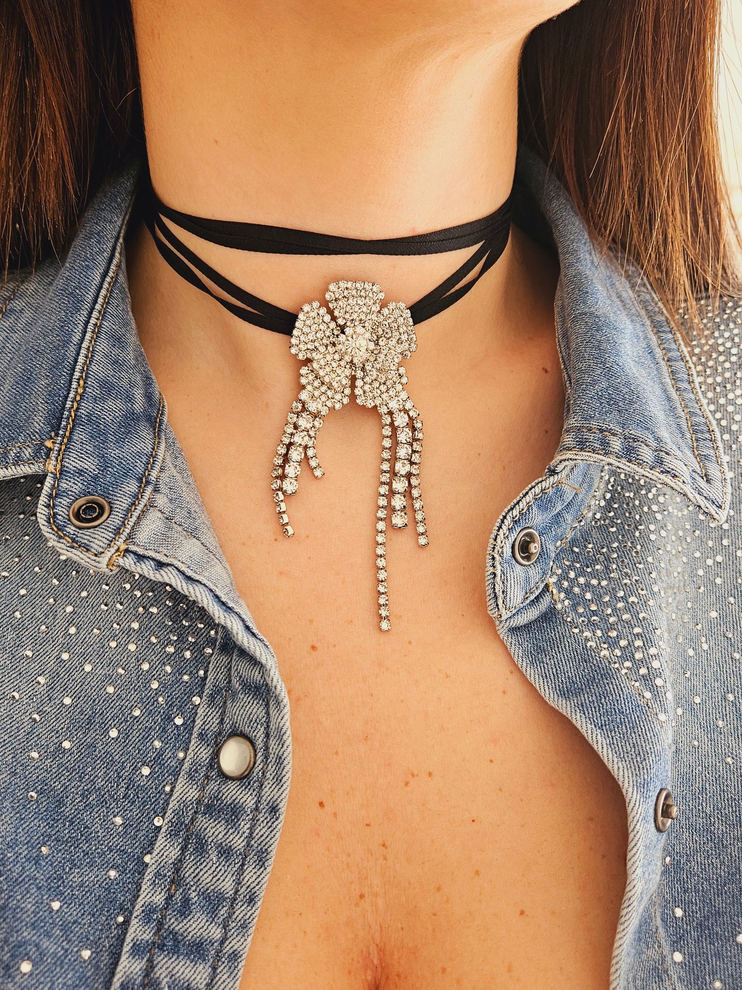 Collana Fiore Scintilloso