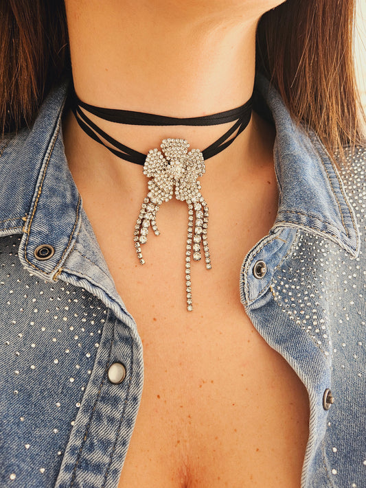 Collana Fiore Scintilloso