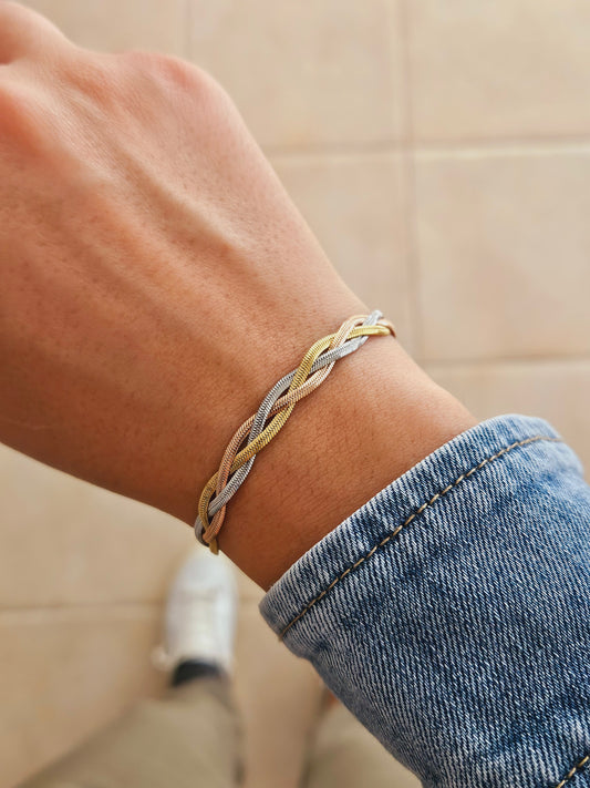Bracciale Intreccio 3 ori