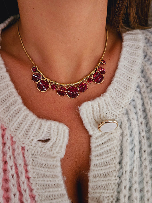 Collana Sfere di Cristallo